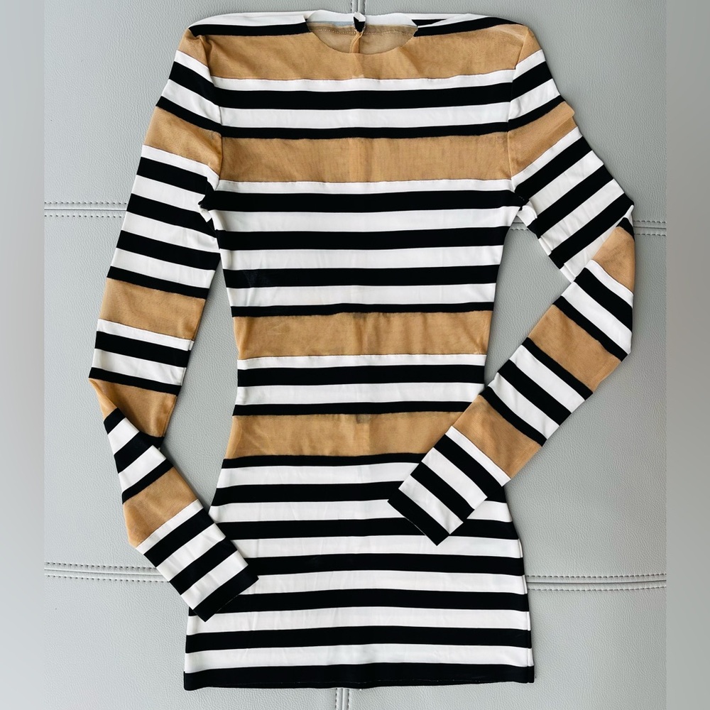 Norma Kamali Spliced Top Sz XXS/32 NWOT